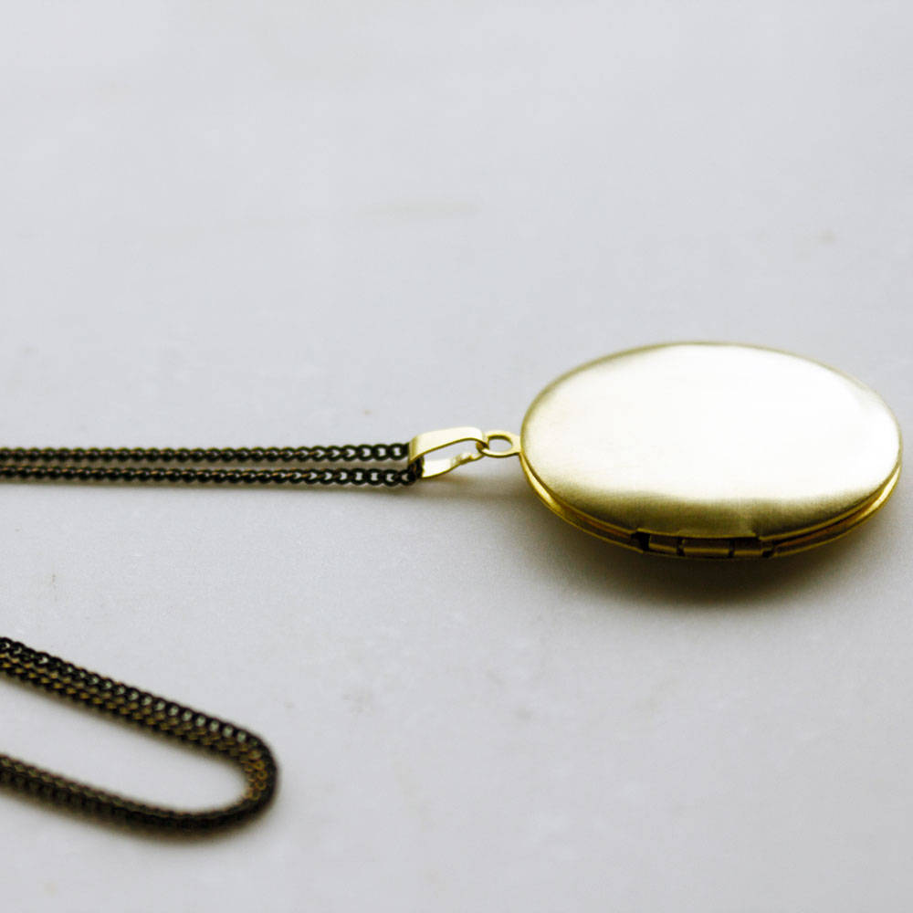 Modern Gold Locket, black and gold locket, black chain locket, photo locket, Christmas Gift, Keepsake gift, Personalized locket gift