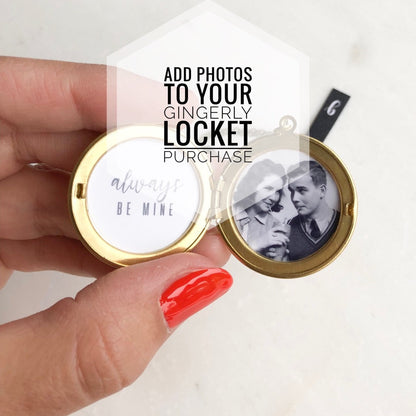 Add photos to your locket purchase, message locket, customized jewelry, personal jewelry, keepsake, Christmas gift her